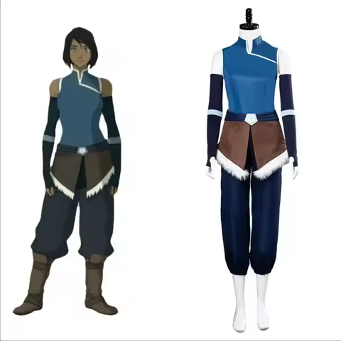 Legend of Korra Season 4 Cosplay Costume Adult Size Avatar Korra Outfit for Men And Women