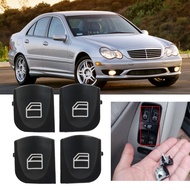 4Pcs Power Window Switch Button Cover For Mercedes-Benz W203 C180 C200 C220 C230 C270 C280 C30 C32 C