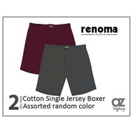 RENOMA 2Pcs Superior Cotton Single Jersey Short Boxer (REX3052)