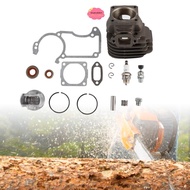 BLUECALDON Cylinder Piston Kit, Aluminum Alloy Cylinder Oil Seal, Replacement Hardware for Stihl 026