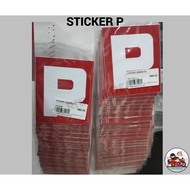 Sticker P Lesen Ukuran JPJ Untuk Motor Lulus JPJ