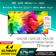 PRISM+ Q-Series Quantum Edition 43 / 55 / 65 inch | 4K Google TV | Quantum Colors | Inbuilt Chromeca