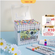 Kèm Nhiều Quà Bút Màu Acrylic Marker Y-06 120 Màu Cao Cấp Vẽ Lên Nhiều Chất Liệu Màu Sắc Tươi Sáng