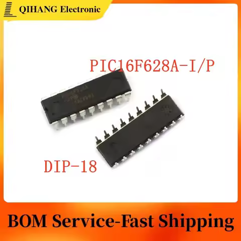 2-5PCS PIC16F628A-I/P DIP-18 PIC16F628A 8-bit microcontroller -MCU