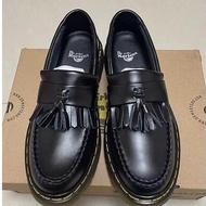 [High quality 100%] Dr. 35-46 Martens Adrian Lefour men's black anti-slip leather loafers n5gr E48C
