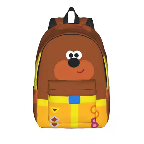 Duggee Backpack Male Print Backpacks Polyester Funny High School Bags Hiking High Quality Rucksack