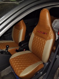 Suzuki Celerio ชุดหุ้มเบาะสวมทับเข้ารูปตรงรุ่นเซเลริโอ หุ้มเบาะรถเก๋งเซเลริโอ หนังเทียมพีวีซีเกรดเอ กันน้ำไม่อมฝุ่น เบาะหนังรถยนต์car seat cover