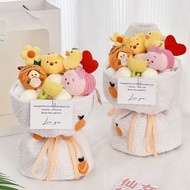 現貨 ‼️‼️ Winnie the Pooh公仔 小豬公仔 跳跳虎花束 +袋 +LED燈 情人節禮物 告白 花束 番梘花 520花束 滿天星 勿忘我 母親節花束 母親節禮物 情人節禮物 520花束 