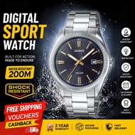 [ 2 YEARS WARRANTY ]Jam Tangan EDIFICE MTP1302 Fashion Men Date Week Dual Calendar WaterProof Stainl
