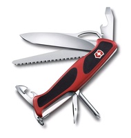 Victorinox มีดพับ Swiss Army Knives ( L ) - Large Pocket Knives Ranger 78 M Grip Red/Black ( 0.96