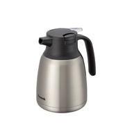 【孔雀Peacock】1.0L 真空斷熱 不鏽鋼保溫壺 (一鍵按壓)-原鋼色