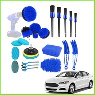 Car Interior Cleaning Brush 22pcs Automotive Interior Brush Car Cleaning Tools Kit Drill Scrubber Brush Kit Car haoyissg