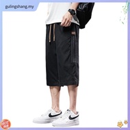 3 color high quality ice silk 7 point pants men comfortable breathable casual pants men seluar 3 suk