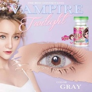 คอนแทคเลนส์ รุ่น Vampire Twilight ยี่ห้อ Pretty doll มีสีเทา/ตาล Gray/Brown มีค่าสายตา