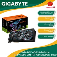 GIGABYTE AORUS GeForce RTX™ 5080 MASTER 16G Graphics Card - GV-N5080AORUS M-16GD