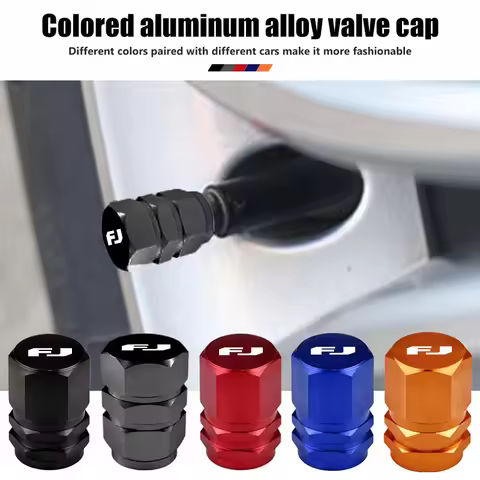 For Toyota 4pcs Car Wheel Tire Valve Stem Cover Decoration Accessories FJ Cruiser Prado 150 V8 200 2