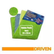 Cloffs N Spunges C900 Microfibre Cloth 40x40cm 3pc Value Pack