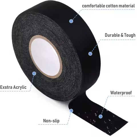 4PCS Hockey Tape, Strong Adhesive Goon Tape,Multipurpose Cloth Tape 2.5cm X 25m Each Roll, Hockey St