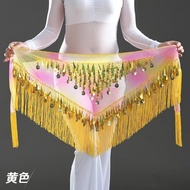 New Belly Dance Waist Chain Tassel Hip Scarf Sequined Triangle Scarf Waist Scarf Oriental Dance Cost