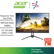 ACER AOPEN 27KG3U M3 / 27KG3UM3 27" GAMING MONITOR ( 27" IPS QHD / 1MS / 180HZ / AMD FREESYNC / HD M