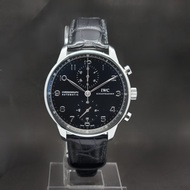 Jam Tangan IWC Portuguese Chronograph Black Dial 