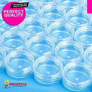 5 Gram Round Transparent Plastic Jar - Travel Size