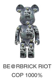 Riot cop 1000% bearbrick be@rbrick