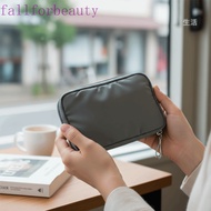 FALLFORBEAUTY Passport Bag, Nylon Material Multifunction Design Travel Wallet, Fashion Solid Color H