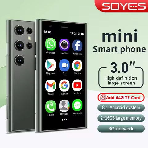SOYES S23 pro Mini Smartphone 3.0-Inch Display 16GB HD Dual Camera Dual SIM Quad-Core Miniature Cell