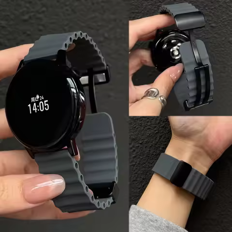 Ocean Silicone Loop Strap For Samsung Galaxy Watch 7 6 5 40mm 44mm Adjustable Bracelet Watchband For
