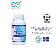 [FREE SHIPPING] Infinity Supa-EFA Omega 3 EPA & DHA Plus E (120 softgels) [Fish Oil, Minyak Ikan, Ha