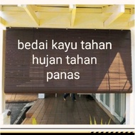 HOT WOODEN BLINDS OUTDOOR/ BIDAI KAYU/ TAHAN HUJAN & TAHAN PANAS