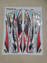 Tem suzuki axelo 125 RR họa tiết vuông tặng logo