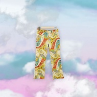 Second-Hand Alien Amoeba ARIA Made in Korea Red Yellow Color Matching Amoeba Trousers [Mentaiko] H10