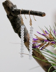 14K GF 包金,藍月光石耳環 ( 14K GF Moon Stone Earings )