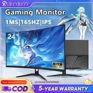 Monitor PC 24 Inch 75Hz/100Hz/165Hz Monitor IPS 1ms Office/Gaming Curved Monitor Speakers