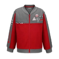 เสื้อแจ็คเก็ต Audi Sport racing สำหรับเด็กผู้ชาย, สีเทา,แดง