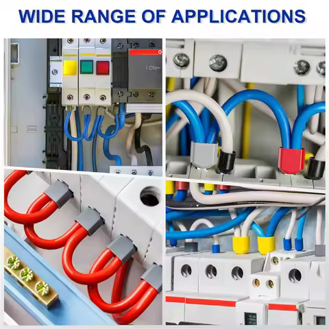 1200pcs Single & double FerruleTerminal Set,Twin Wire Ferrule,Dual Barrel Ferrule Connectors Wire En