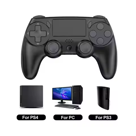 GAMINJA Wireless Gamepad with Six Axis Gyros Dual Vibration Game Controller For PS4 PS3 Game Console