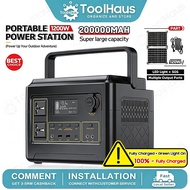 🔥Ready Stock🔥 Portable Power Station 600W/1200W AC 220V Output Emergency Backup Power Bank Solar Gen