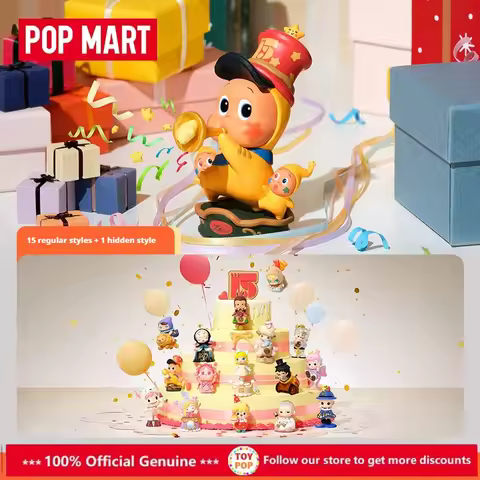 New POPMART Celebrating The Moment POP MART 15th Anniversary Series Blind Box Figurine POPMART Colle