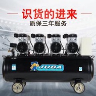 颶霸空壓機靜音氣泵無油空氣壓縮機噴漆工業級高壓氣泵空壓機三相