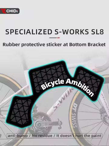 Used For SPECIALIZED S-WORKS SL8 Rubber protective sticker at Bottom Bracket Bicycle accessories Bic