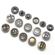 Green Bronze Metal Vintage Snap Button Jacket Concealed Button Snap Button Wallet Button Snap Button