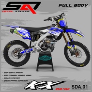 Custom Decal Stiker Full Body KX 250-450 - Dekal Sticker Variasi Motor KX 250-450 SDA.01