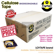 LOYTAPE Cellulose Tape cellophane CARTON PRICE (Available in 12mm 18mm & 24mm)