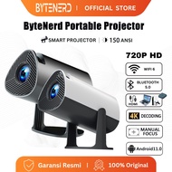 ByteNerd CY300MAX Android Projector 11.0 Bluetooth Projector 2.4+5G Wifi 6 Portable Mini Projector S