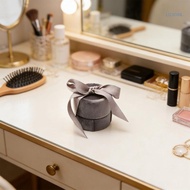 【CH】 Elegant Round Bowknot Ribbon Rings Pendant Velvets Jewelry Box For  Storage