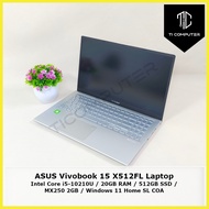 ASUS Vivobook 15 X512FL Intel Core i5-10210U 20GB DDR4 RAM 512GB NVMe SSD MX250 2GB Graphic Refurbished Laptop Notebook