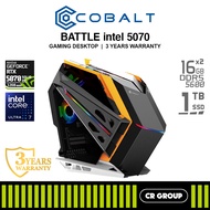 COBALT BATTLE INTEL 5070 - Intel Core Ultra 7 270K - ZOTAC RTX 5070 SOLID OC 12GB -  32GB RAM - 1TB 